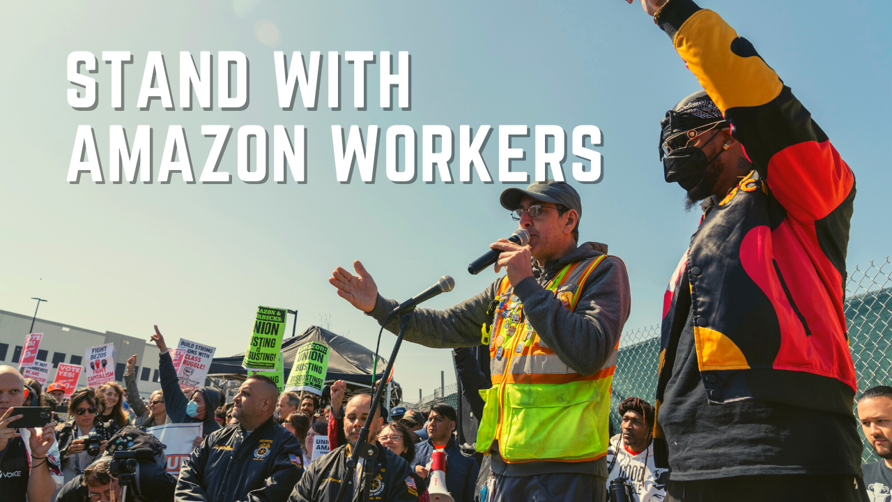 Stand with Amazon Workers. Shame on Bezos! Executive Chairman of